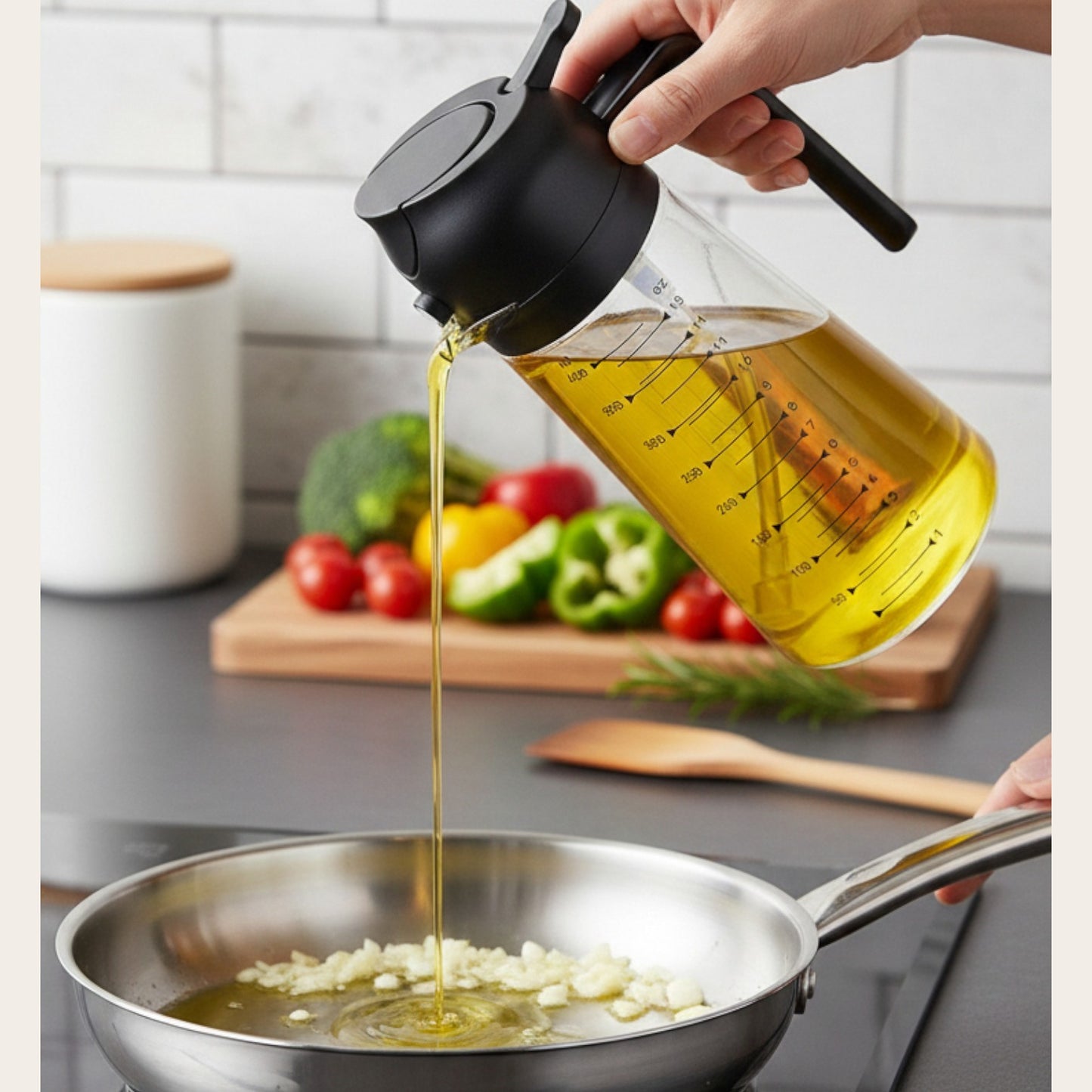 زجاجة موزع زيت فاخرة