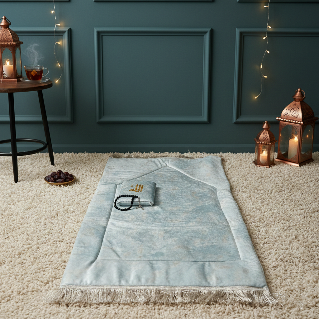 طقم صلاة عصري (أزرق لؤلؤي)